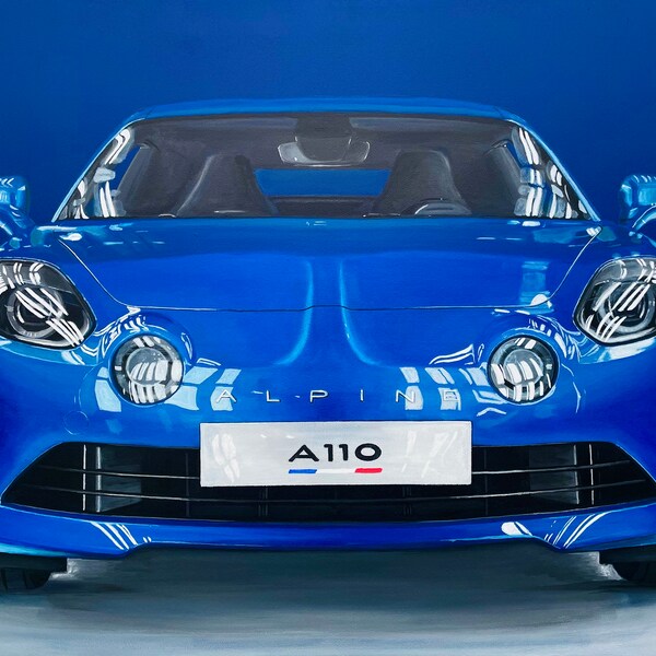 Alpine A110  (peinture sur toile)