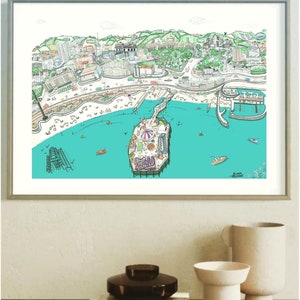 Brighton Map Illustration.