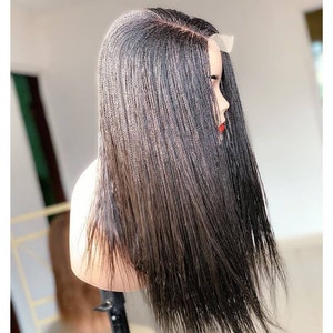 Braided wig,Micro Million Braided Wig - Lace Wigs - Full lace wigs - Micro Twists - Braided wig for black women-Box braided wig -womens gift