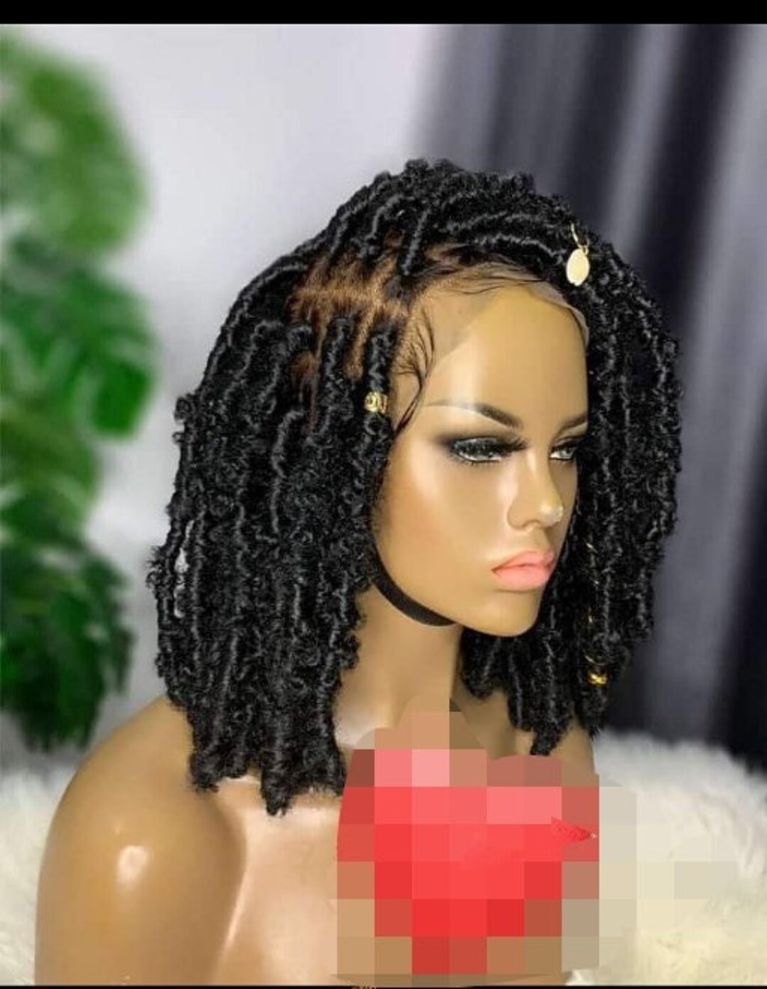 Braided Wig, Butterfly Loc, Distress Locs, Faux Locs ,dreadlocks Wig
