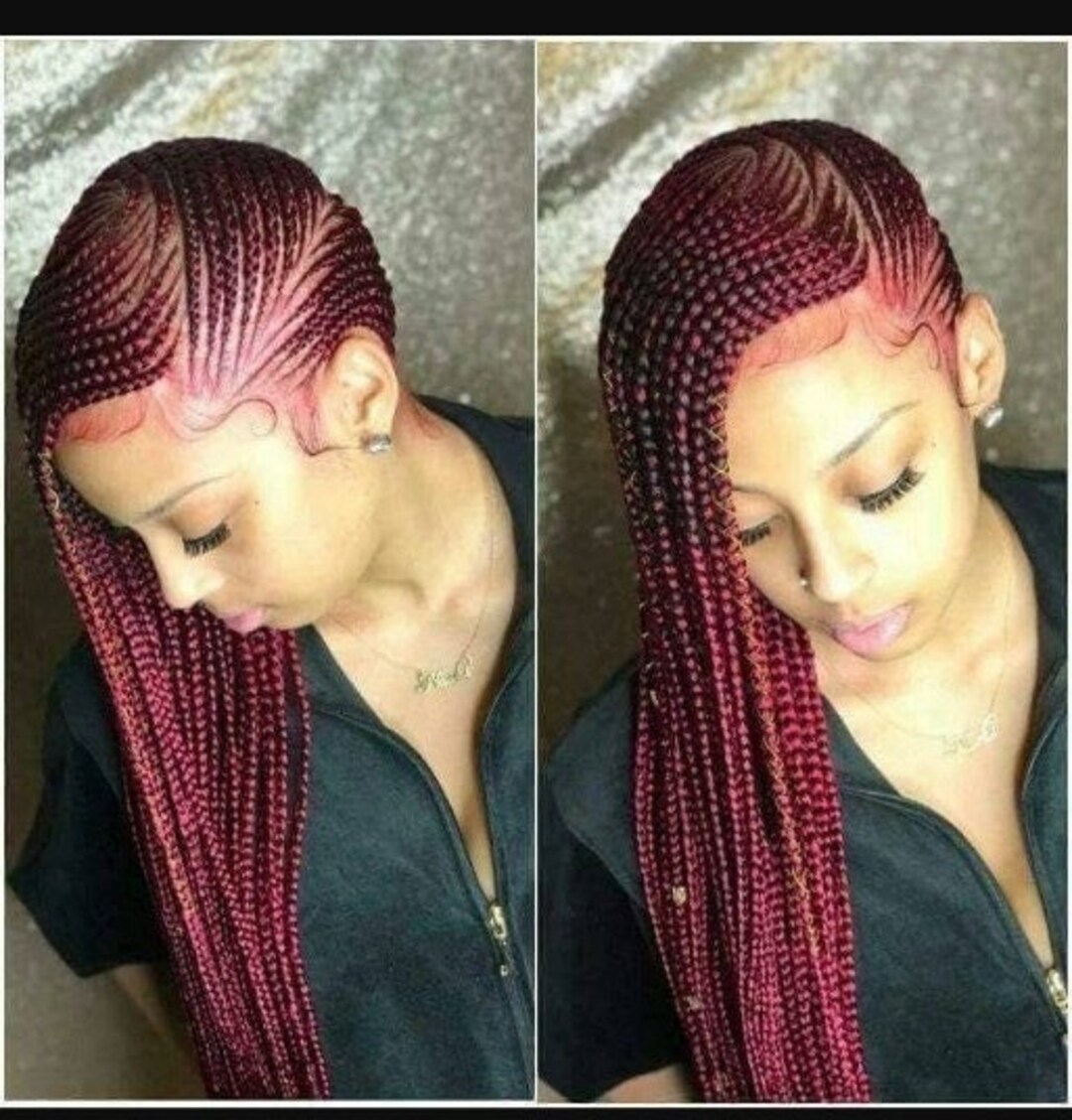 Braided Wig Lemonade Wig Ghana Braided Wig All Over Wig Etsy