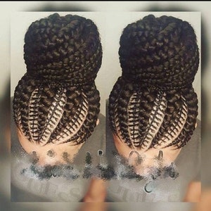 Braided wig, ghana braided wig, cornrows, cornrow braided wig,wig, black women's braided wig, wig