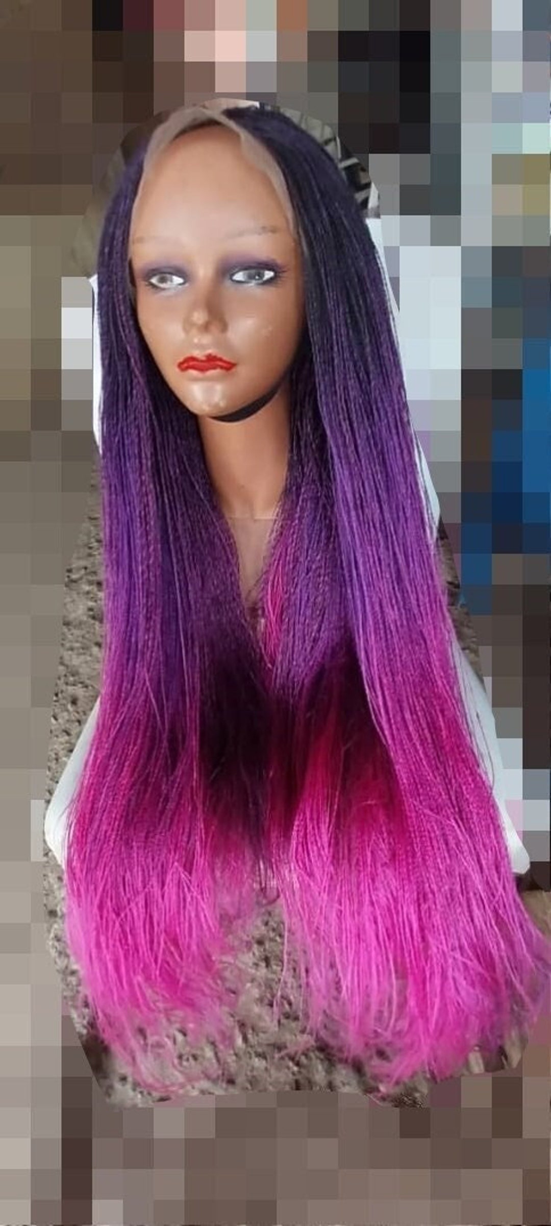 Braided Wig micro Million Braided Wig braided Wig Full Etsy