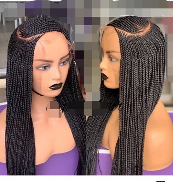 Braided Wig, Ghana Braided Wigs , Braided Wig,cornrow Braid Lace Wig,  Cornrow Wigs, Frontal Lace Braided Wig,ghana Weaving Braided Wig 