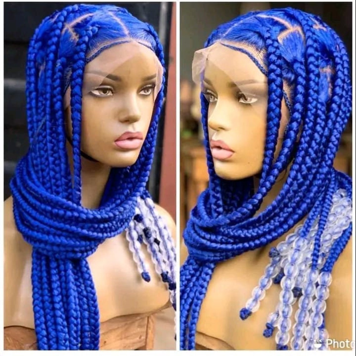 Braided Wig Medium Size Box Braids Box Braid Braids Etsy