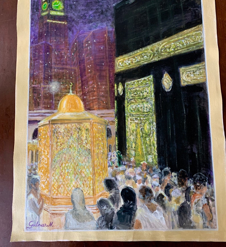 Kaaba Wall Art Muqam E Ibrahim Masjeed Al Haram Original Painting