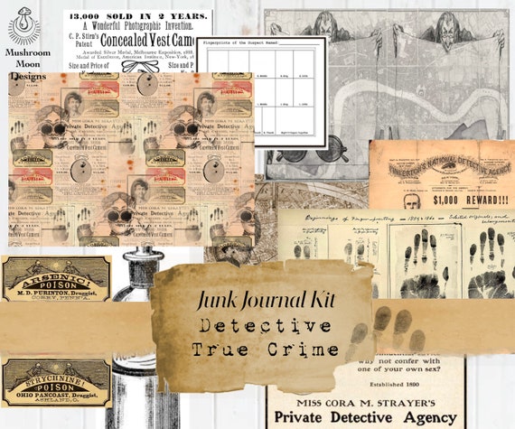Journal Kit Printable Apothecary Junk Journal Kit Vintage Apothecary Kit 