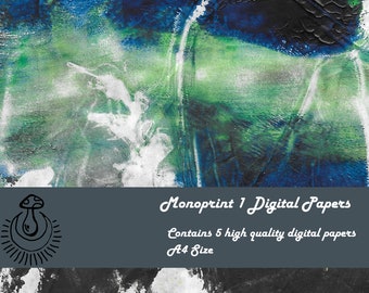 Monoprint One Digital paper and ephemera pack