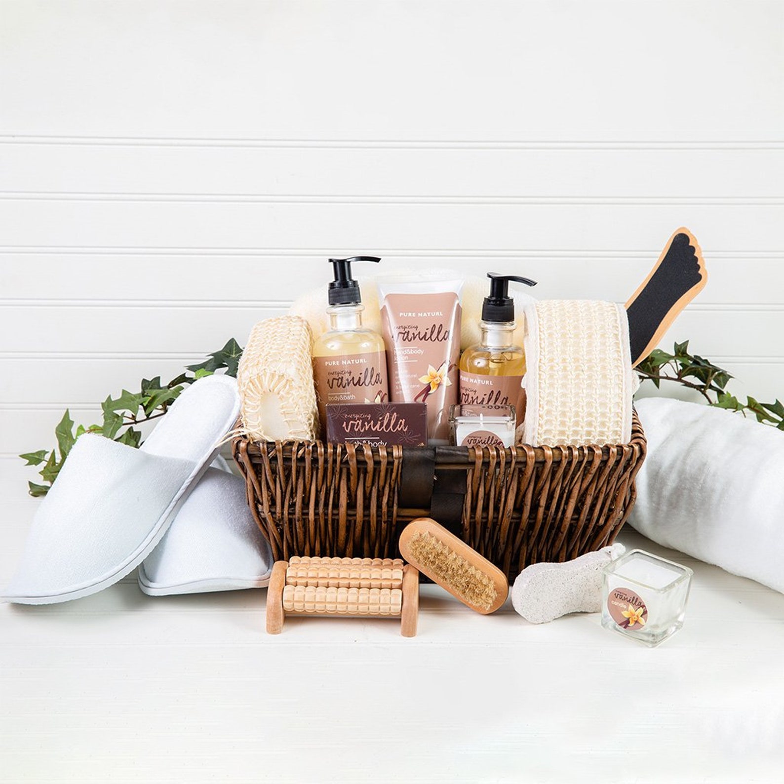 The Essentials Home Spa Basket Etsy