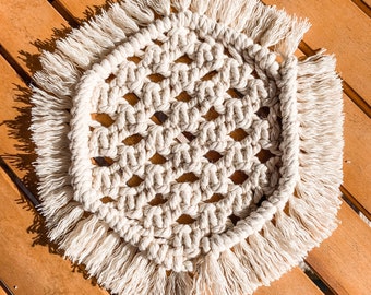 Octagon Macrame Coaster