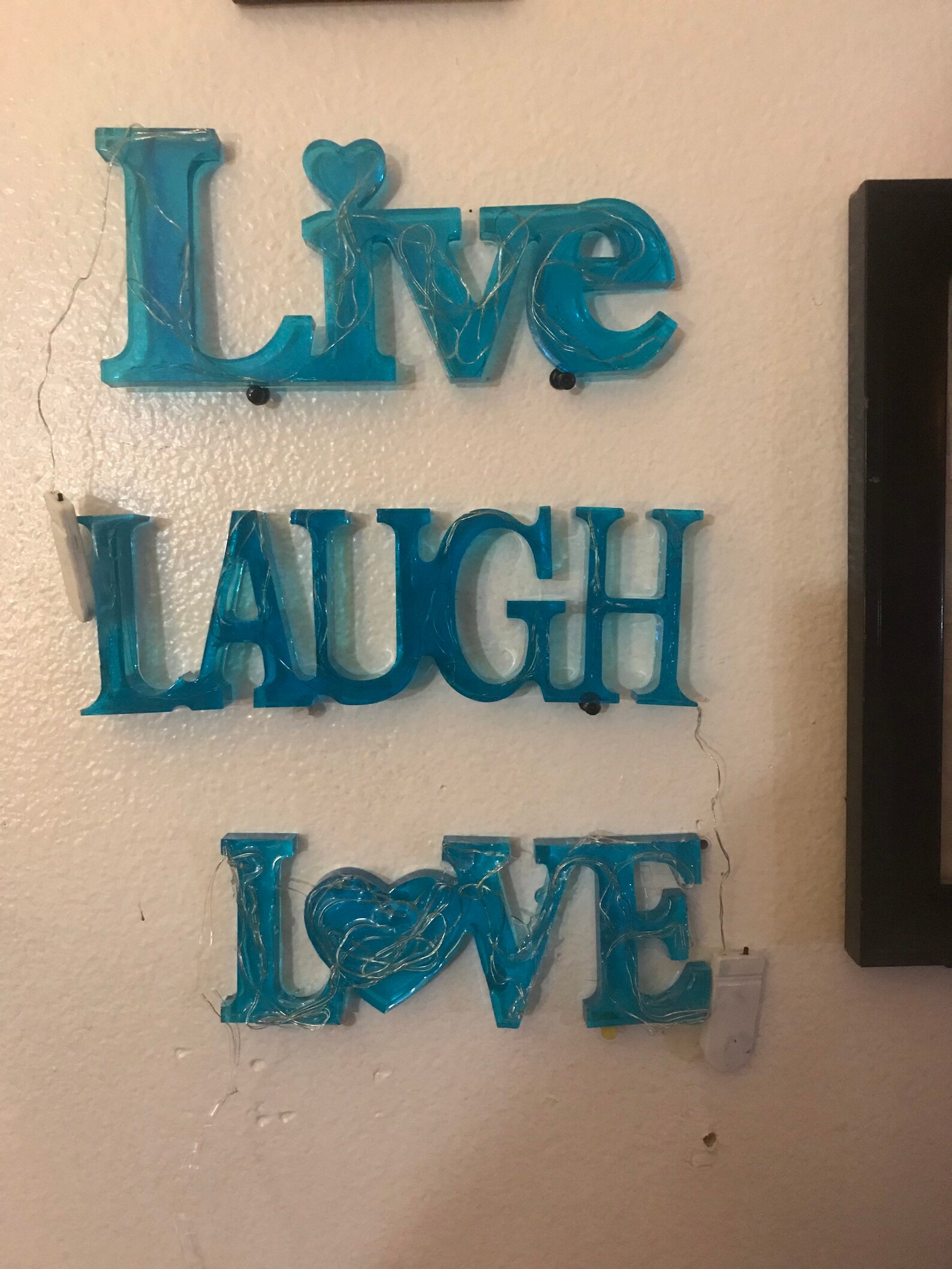 Custom Live Laugh Love Three Part Lighted Sign Etsy UK