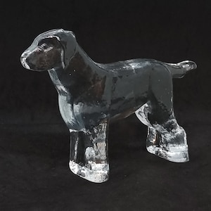 Kosta Boda Bertil Valliens Boda Zoo Serie Hundefigur Briefbeschwerer | Hergestellt in Schweden |