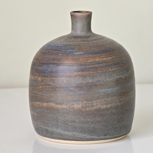 Vintage Swedish &quot;Stengods&quot; Stoneware Vase – Handmade Art Pottery