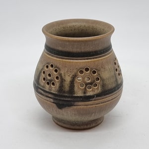 Vintage Stengods Gunnars Keramik Hoganas Candle Holder | Designed by Gunnar Borg | Made in Sweden |