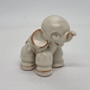 Vintage handgemachte Keramik Elefant Figur | Hergestellt in Schweden |