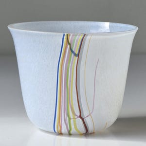 Vintage Kosta Boda Glass &quot;Rainbow&quot; Vase by Bertil Vallien | Made in Sweden |