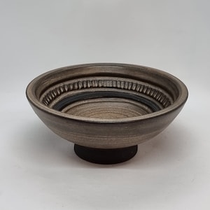 Stara szkliwiona miska ceramiczna Irma Yourstone | Wyprodukowano w Szwecji |