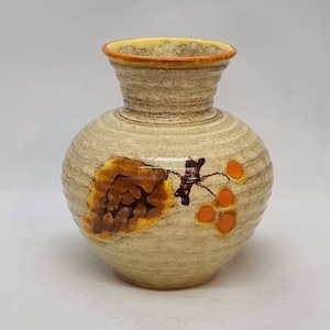Vintage Glazed Ceramic Vase | Made in Czechoslovakia ? |