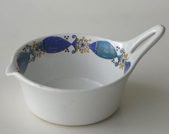 Vintage Turi Design Clupea uit de jaren 60 van Figgjo Flint, Noorwegen - keramische schaal uit het midden van de eeuw