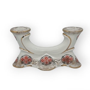 Vintage Chodziez Porcelain Candlestick Holder | Made in Poland |