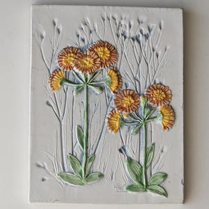 Vintage Jie Gantofta Sweden Ceramic Wall Plaque By Aimo Nietosvuori | Made in Sweden |