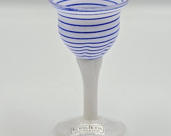 Vintage Kosta Boda Ulrica Hydman Vallien Artist Collection #98012 Miniature Goblet
