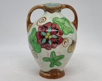 Vintage holandés Goedewaagen Gouda Amphora Jarrón / Hecho en Holanda /