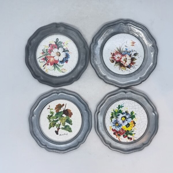 Pewter Wall Plate Etsy