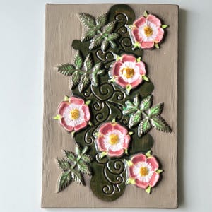 Vintage Jie Gantofta Sweden Ceramic Wall Plaque By Aimo Nietosvuori | Made in Sweden |