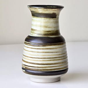 Vintage Swedish Stoneware Vase by Ture Holm for Höganäs – Mid-Century Scandinavian Design