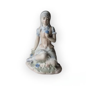 Vintage Sanbo Valencia Spain Porcelain Girl Figurine | Made in Spain |