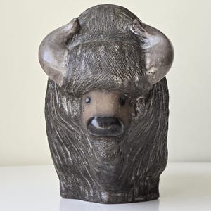 Upsala Ekeby Goran Andersson Bison 置物 GÖRAN ANDERSSON Bisone Figurine/ Stoneware Upsala-ekeby