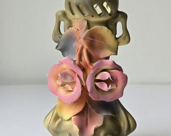 Royal Dux アールヌーボー様式の花瓶、ボヘミア 1950年代、2個セット