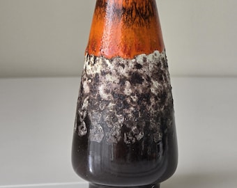 Vintage Multi Colored DÜMLER & BREIDEN Fat Lava Vase 51/25 Relief