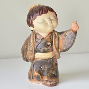 Figura de cerámica japonesa vintage /