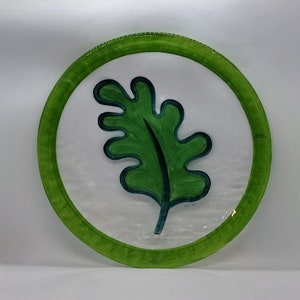 Large Kosta Boda &quot;Ruccola&quot; Glass Plate | Designed by Martti Rytkönen | Made in Sweden |