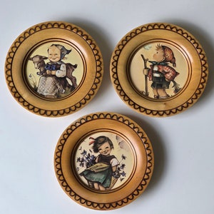Vintage Hummel Wooden Wall Plaques - Set of 3 |