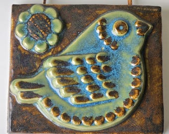 【希少】Willy Fischer（ウィリー・フィッシャー）の 壁飾り Willy Fischer（ウィリー・フィッシャー）の 陶板シリーズのEgo