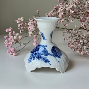 Royal Copenhagen 10 1711 Blue & White Porcelain Candlestick Holder