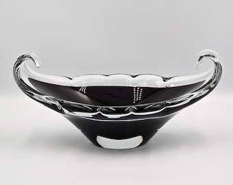 Vintage Swedish Art Glass Bowl | Scandinavian Glass |