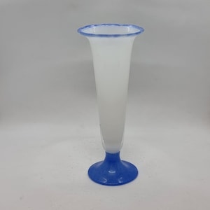 Vintage Kosta Boda Opaline Glass Vase &quot;Bluebells&quot; | Designed by Monica Backström |