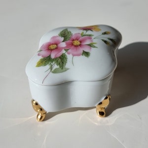 Vintage Duitsland porselein Snuisterijdoosje/sieradendoosje |