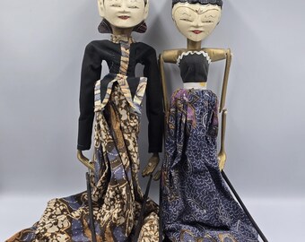 インドネシア風人形、ワヤン・ゴレック、インドネシア文化、木製人形