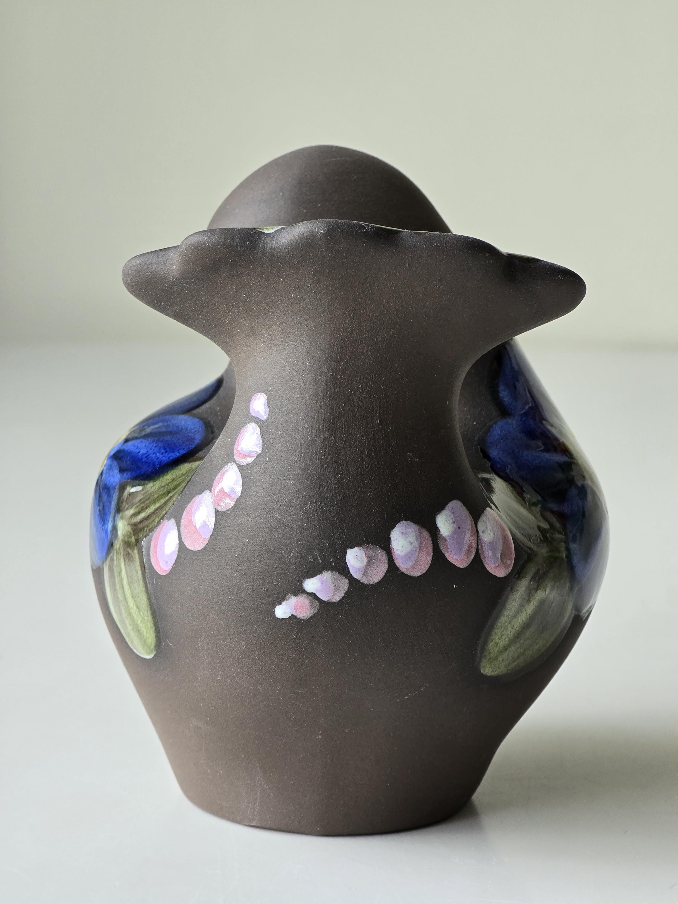 ヴィンテージ グンナー・ナイマン 陶器製 鳥型花瓶 – 手描きスタジオ