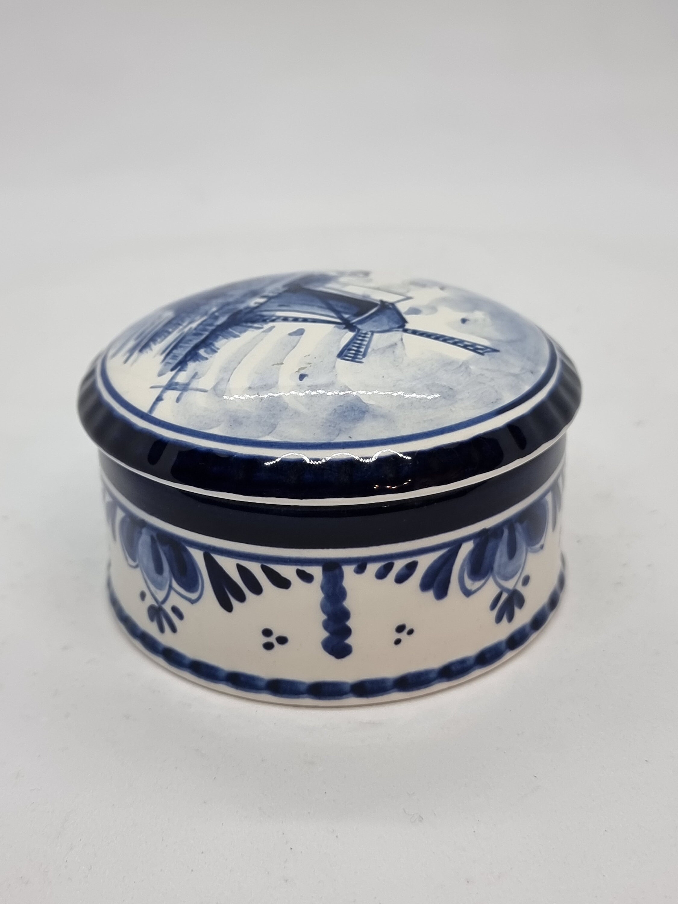 Vintage Delfts Hand-painted Ceramic Trinket Box| Made in Holland | - Etsy