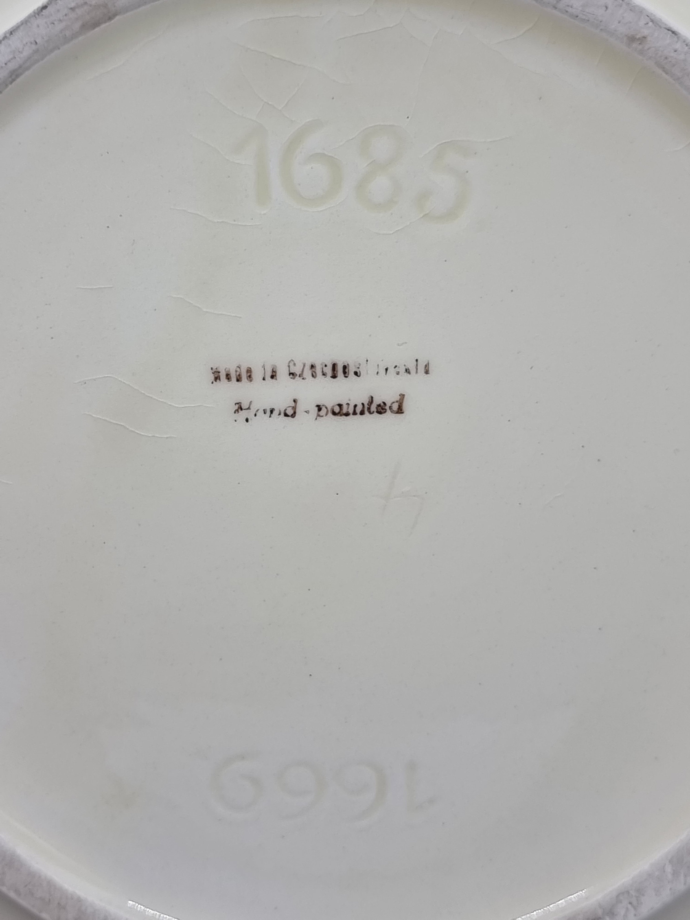 Large Art Deco Handpainted Ceramic Bowl Made in Etsy