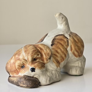 Vintage Jie Gantofta Dog Figurine by Maria Ericson | Made in Sweden |