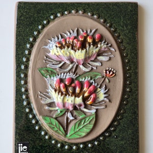 Vintage Jie Gantofta Sweden Ceramic Wall Plaque By Aimo Nietosvuori | Made in Sweden |