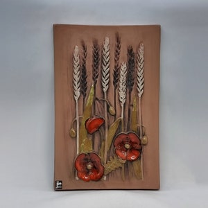 Large Jie Gantofta Sweden Ceramic Wall Plaque By Aimo Nietosvuori | Made in Sweden |