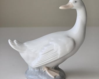 Vintage NAO by Lladró Porcelain Goose Figurine – Handcrafted in Spain